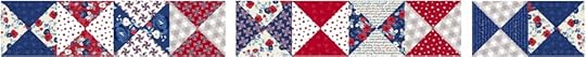 NEW! Stitch it! Sisters Patriotic Quarter-Square Triangles Table Runner available at Nancy Zieman Productions at ShopNZP.com