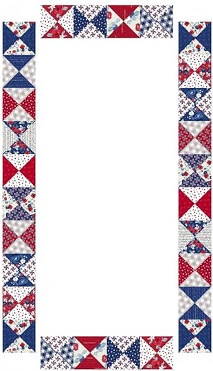 NEW! Stitch it! Sisters Patriotic Quarter-Square Triangles Table Runner available at Nancy Zieman Productions at ShopNZP.com