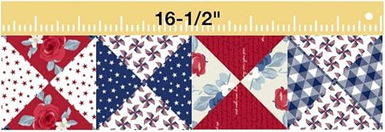 NEW! Stitch it! Sisters Patriotic Quarter-Square Triangles Table Runner available at Nancy Zieman Productions at ShopNZP.com