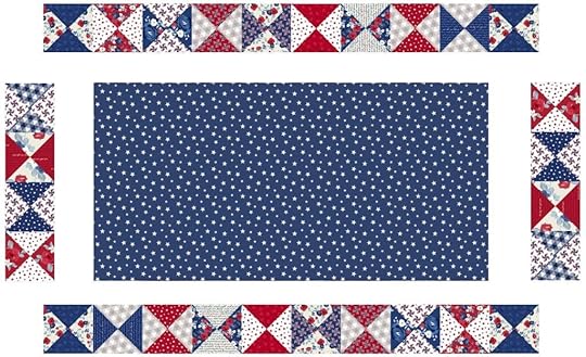 NEW! Stitch it! Sisters Patriotic Quarter-Square Triangles Table Runner available at Nancy Zieman Productions at ShopNZP.com