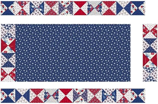 NEW! Stitch it! Sisters Patriotic Quarter-Square Triangles Table Runner available at Nancy Zieman Productions at ShopNZP.com
