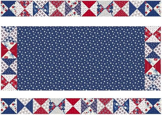 NEW! Stitch it! Sisters Patriotic Quarter-Square Triangles Table Runner available at Nancy Zieman Productions at ShopNZP.com
