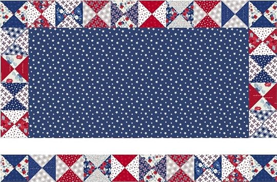 NEW! Stitch it! Sisters Patriotic Quarter-Square Triangles Table Runner available at Nancy Zieman Productions at ShopNZP.com