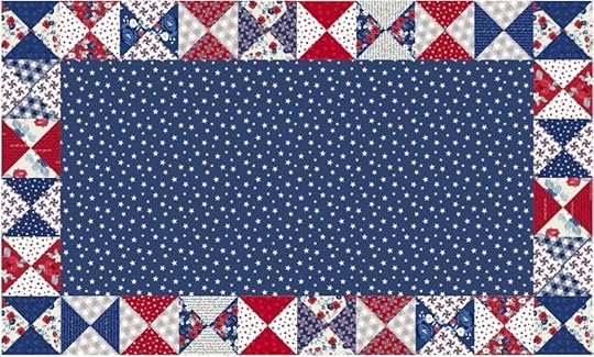 NEW! Stitch it! Sisters Patriotic Quarter-Square Triangles Table Runner available at Nancy Zieman Productions at ShopNZP.com