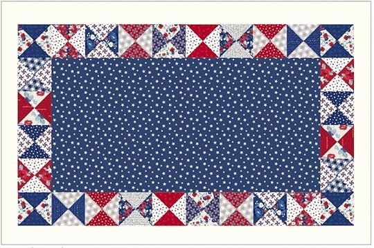 NEW! Stitch it! Sisters Patriotic Quarter-Square Triangles Table Runner available at Nancy Zieman Productions at ShopNZP.com