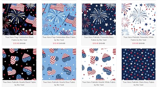 Patriotic Fabric Available at ShopNZP.com