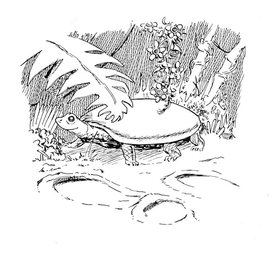 Illustration by Harry Harrison for ‘Six-Legged Svengali’ by Mack Reynolds and Fredric Brown from Worlds Beyond magazine issue one, December 1950.