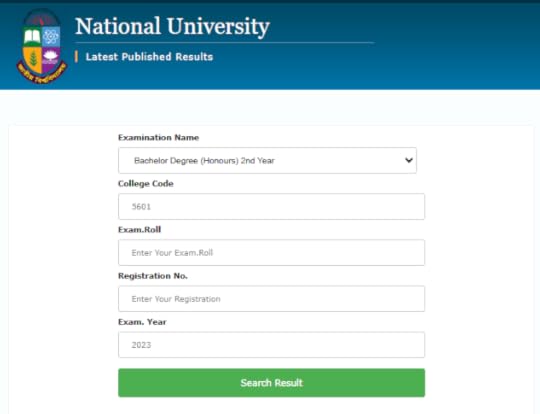 Honours 2nd year result 