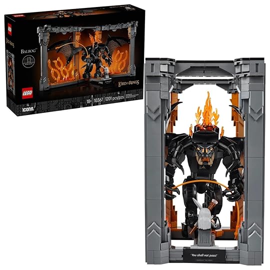 The LEGO Ideas Lord of the Rings Balrog front packaging art.