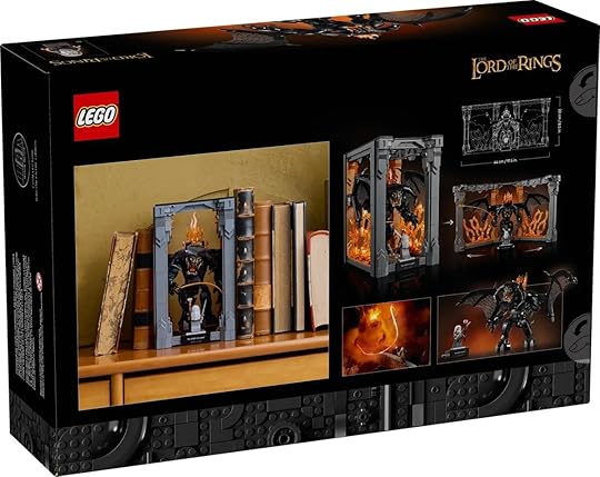 The LEGO Ideas Lord of the Rings Balrog back of package art.
