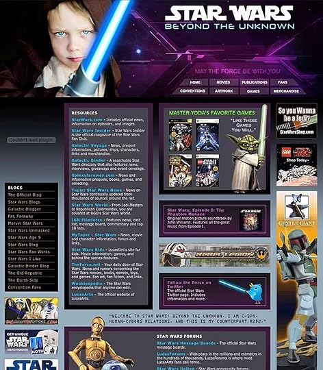 the fake Star Wars website used by the CIA in the 2000s.