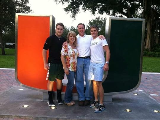Tracy Hargen and family at University of Miami