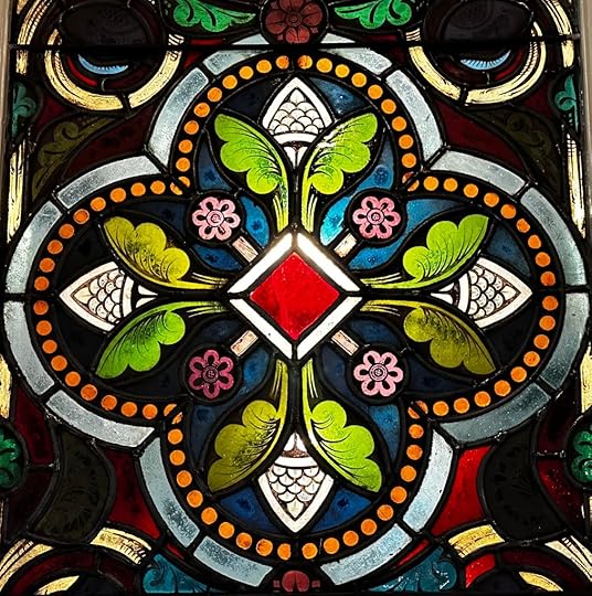Detail of the oldest stained glass window at St. Paul’s Church, installed in 1872