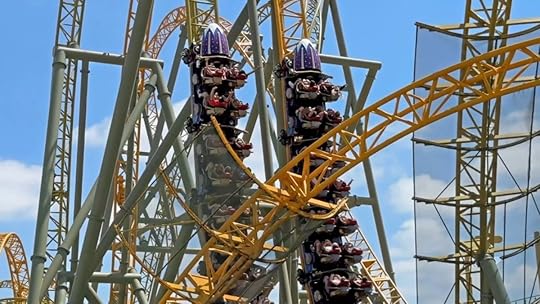 Universal Epic Universe Stardust Racers coaster track