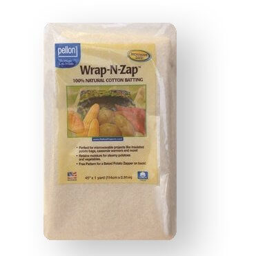 Pellon Wrap N Zap Microwave Batting available at Nancy Zieman Productions at ShopNZP.com