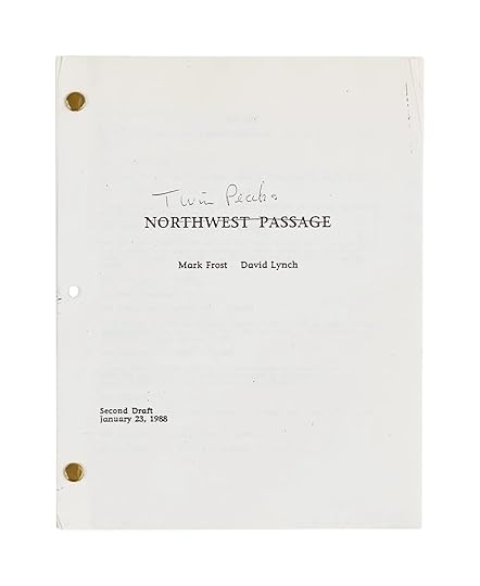 The original shooting script for the Twin Peaks pilot episode from the David Lynch estate auction.