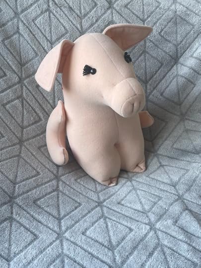 Image of a pink stuffed pig