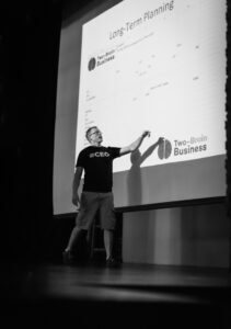 Chris Cooper speaks at the 2016 Two-Brain Summit.