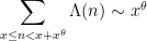\displaystyle \sum_{x \leq n < x+x^\theta} \Lambda(n) \sim x^\theta