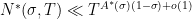 \displaystyle N^*(\sigma,T) \ll T^{A^*(\sigma)(1-\sigma)+o(1)}