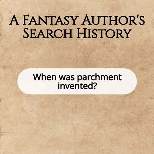 A Fantasy Author’s Search History: When was parchment invented?
