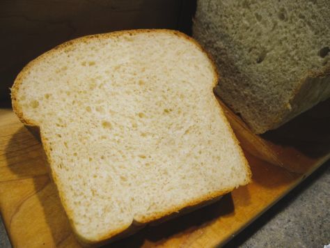 Soft Sourdough Loaf mixed in a bread machine