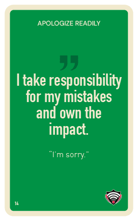 Apologize Readily Habit