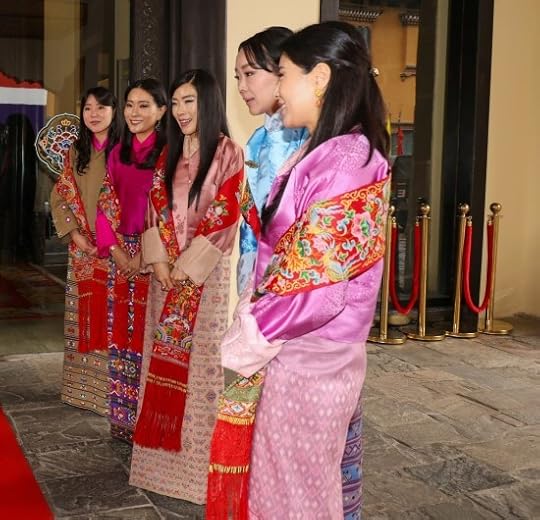 Princess Chimi Yangzom Wangchuck, Princess Sonam Dechan Wangchuck, Princess Dechen Yangzom Wangchuck, Princess Kezang Choden Wangchuck, and Princess Eeuphelma Choden Wangchuck