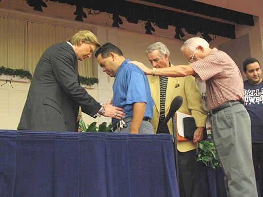 Dr Colbert Praying with People