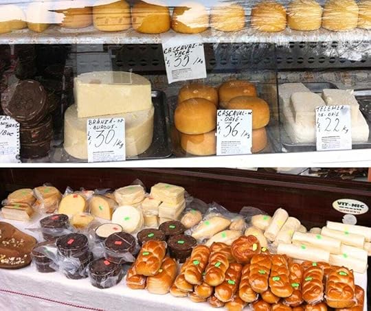 Cheese is sold at village markets or roadside stalls in rural Romania