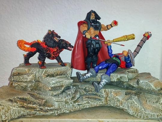 Marzo still threatens Mekaneck with his sword, while Mekaneck tries to evade him.