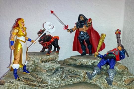 Teela confronts Marzo and his hellhounds, while Mekaneck is still down.