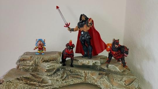 Marzo and his hellhounds appear to harass Loo-Kee