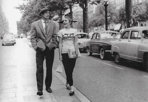 Jean Paul Belmondo and Jean Seberg in A bout de souffle (1960)