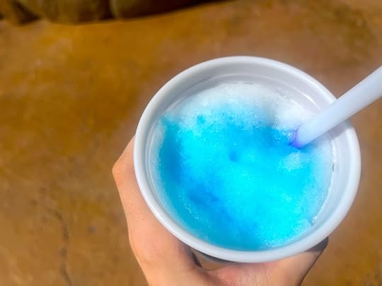 Snow wraith icee best drink at universal epic universe close up