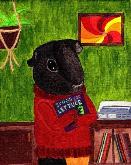 Rachel E Smith guinea pig painting Murderface