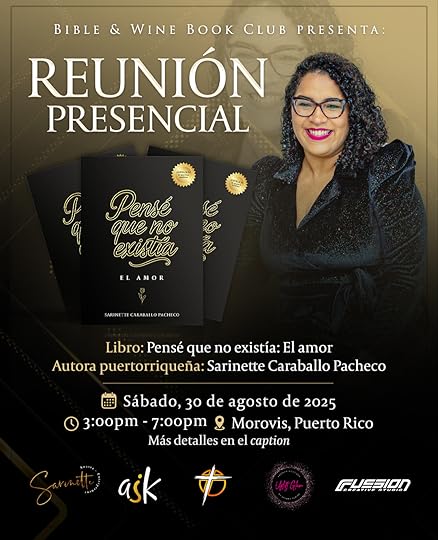 Arte promocional del evento Bible and Wine Book Club en Morovis