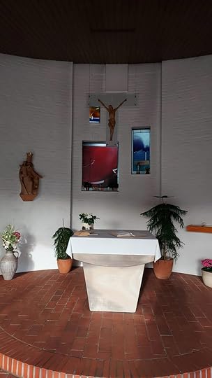 Autobahn chapel Dammer Berge interior