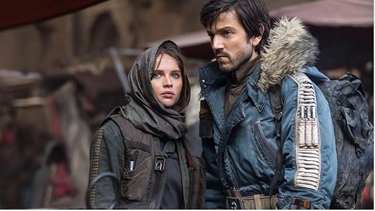 Rogue One stars Felicity Jones and Diego Luna as Jyn Erso and Cassian Andor.