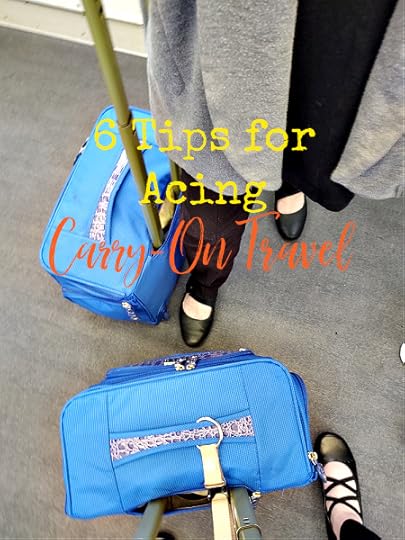A lot of things are up in the air and being able to go with one bag that you put in the overhead and one under your seat can save money and hassle.