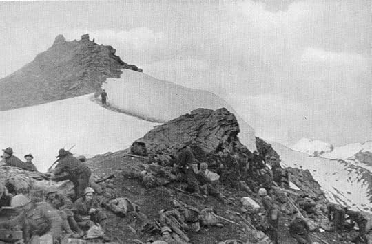 Italian Val Dora battalion of the 5th Alpini Regiment in action in the Colle della Pelouse during the Italian invasion of France in June 1940 (public domain from the L'illustrazione italiana, 19 July 1942, via Wikimedia Commons)