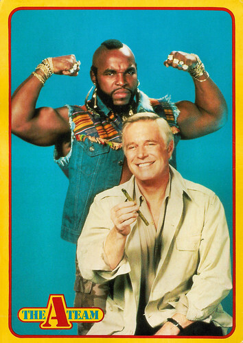 George Peppard and Mr. T in The A-team (1983-1987)