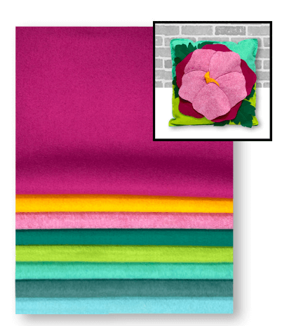 Exclusive Posey Pillow WoolFelt Fabric Bundle available at ShopNZP.com