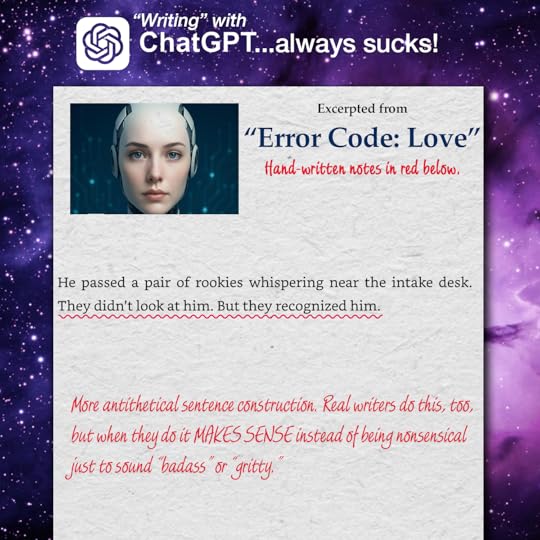 an example of AI 'tells' in this book, written entirely by ChatGPT