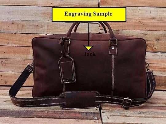 Vintage Leather Duffle Bag for Men