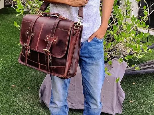 Handmade Leather Messenger Bag