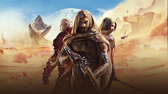 Three characters as they appear in Dune: Awakening.