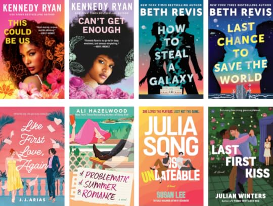 Book covers collage graphic