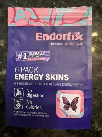 front of Endorfix energy patch package