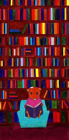 Rachel E Smith guinea pig painting Dweezil